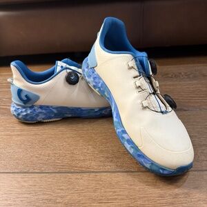 G/FORE Camo Sole Perforated G/DRIVE Golf Shoes Ciello, Spikes, Size 12.5 Outdoor